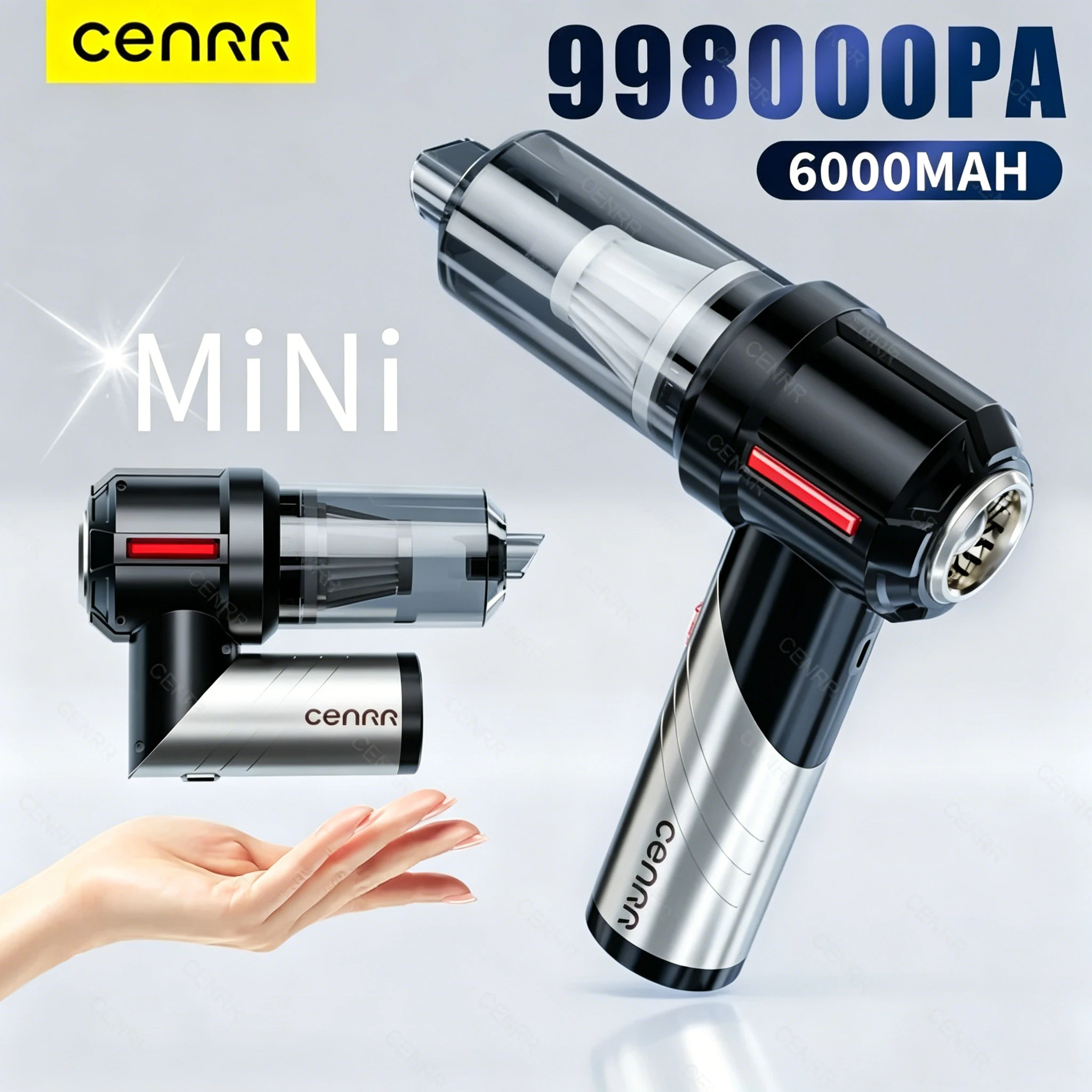 

Автомобильный пылесос CENRR 998000PA: Мощный беспроводной ручной пылесос с сильным всасыванием и функцией мини-воздуходувки для дома и автомобиля