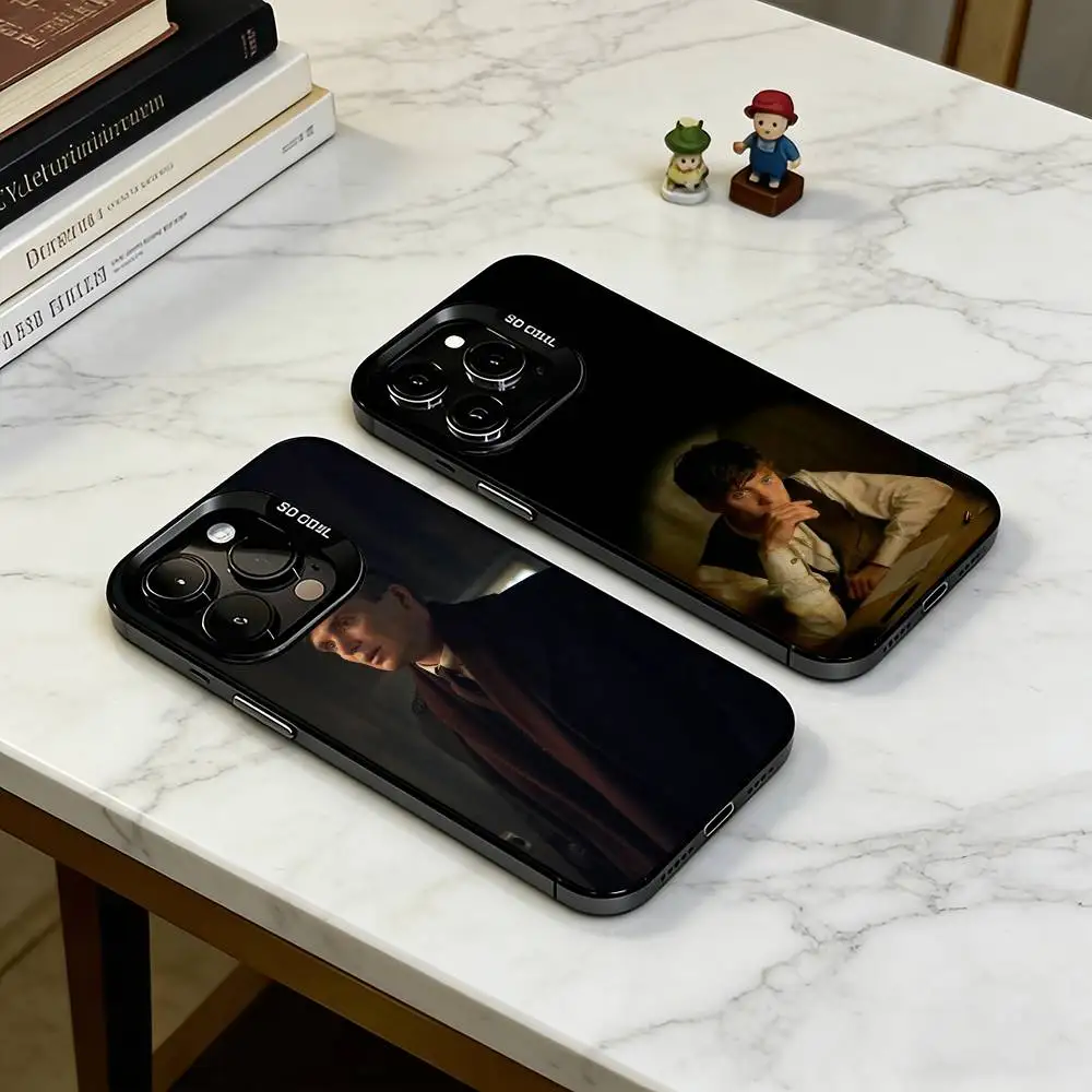 

T-Thomas Shelby Peaky Blinder Phone Case For iPhone 17,16,15,14,13,12,11 Plus,Pro Max,XS,Colorful Silver Phone case Funda Cover