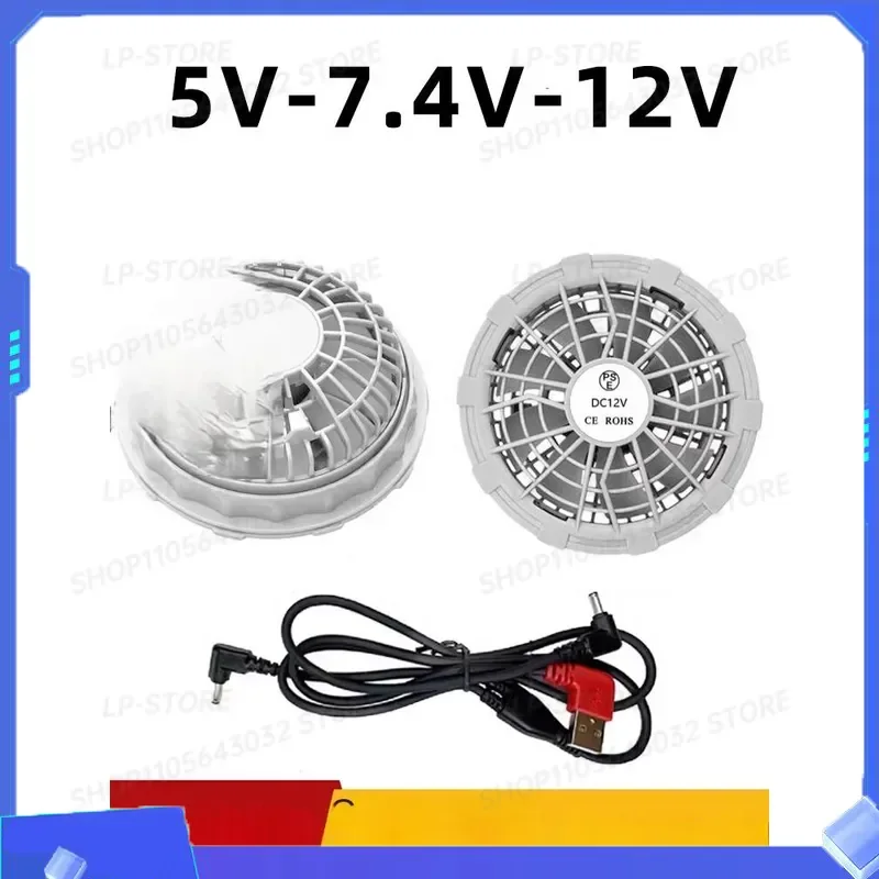 for Air Conditioning Clothing Fan 12V 7.4V 5V Electric Fan for Welder Special Outdoor Accessories