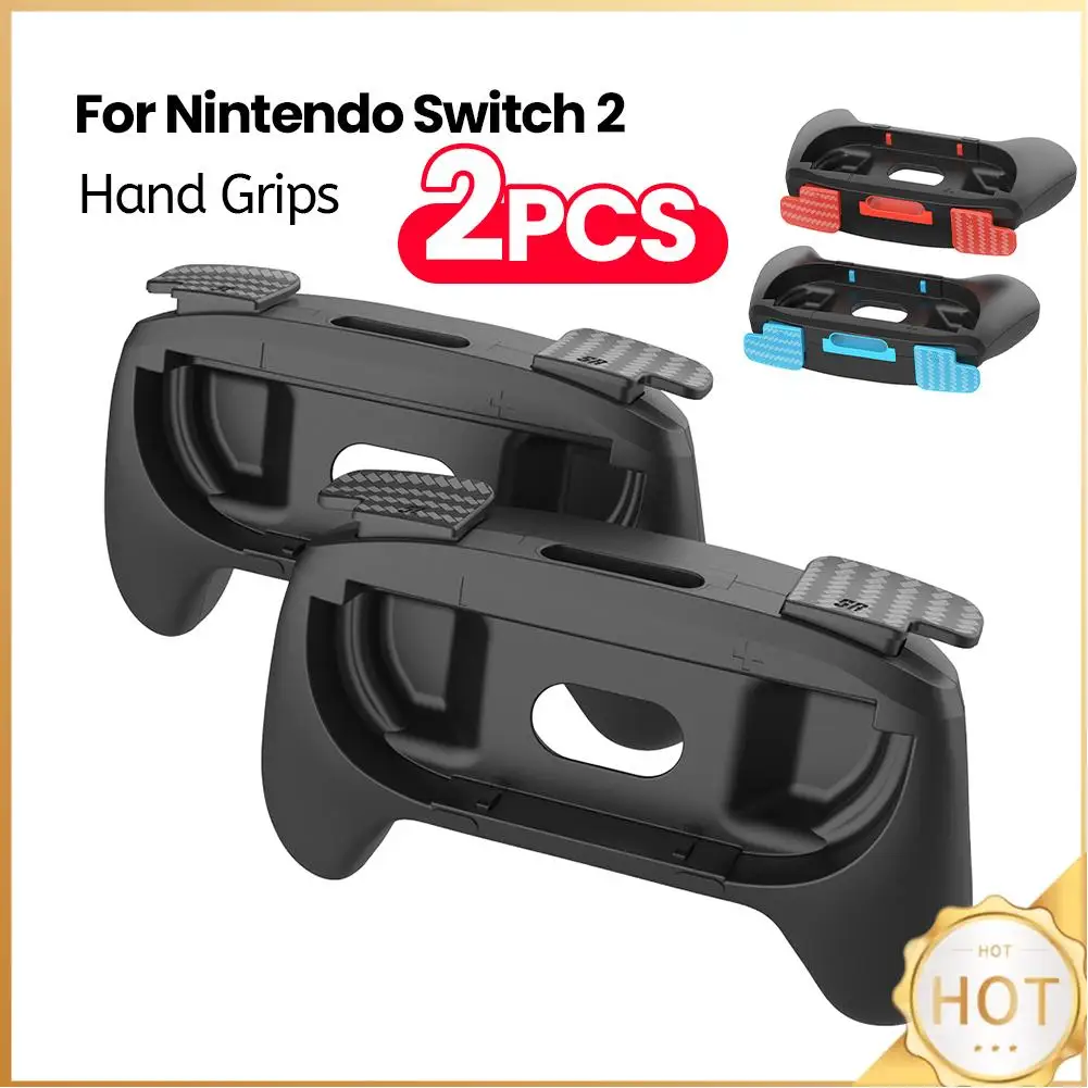 

2 шт. ручки для Switch 2 для Joycon левый + правый держатель кронштейна эргономичная игровая ручка чехол для Switch 2 для JoyCon
