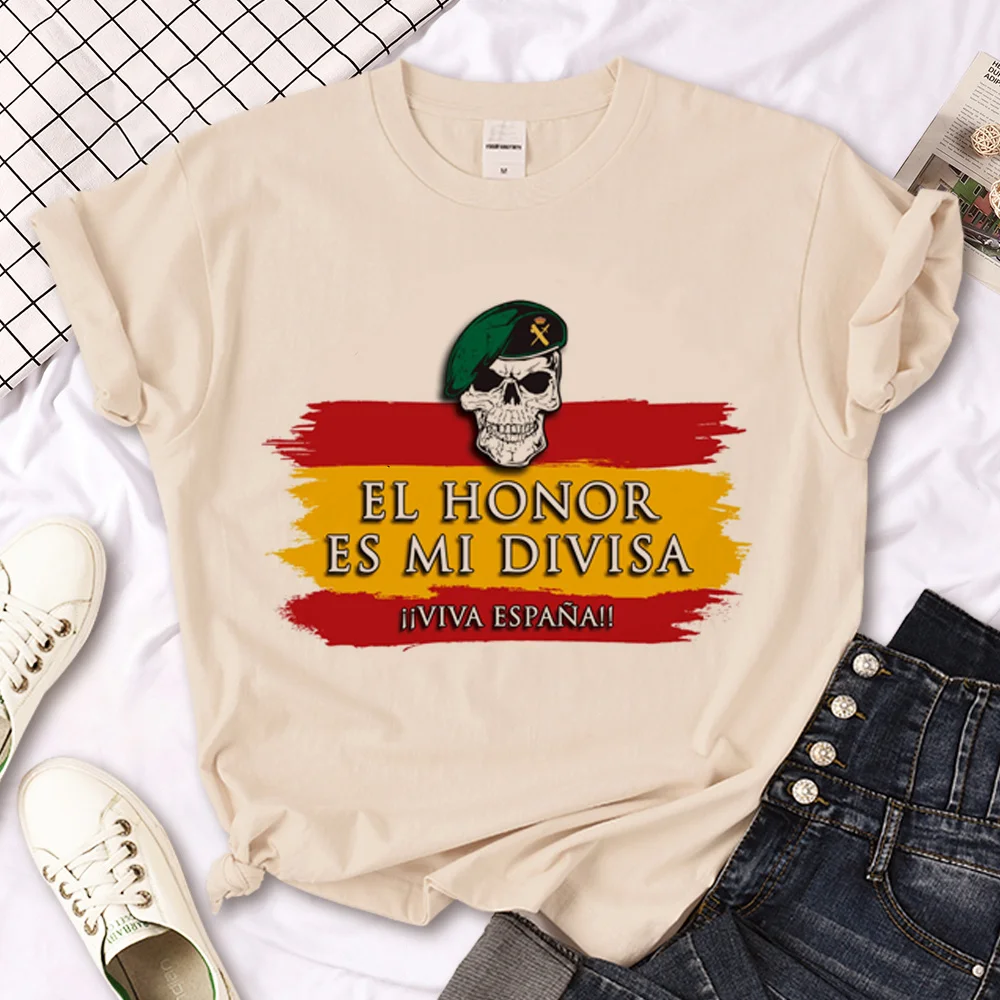 Civil Guard Spain t-shirts women comic manga designer t shirt girl streetwear clothes