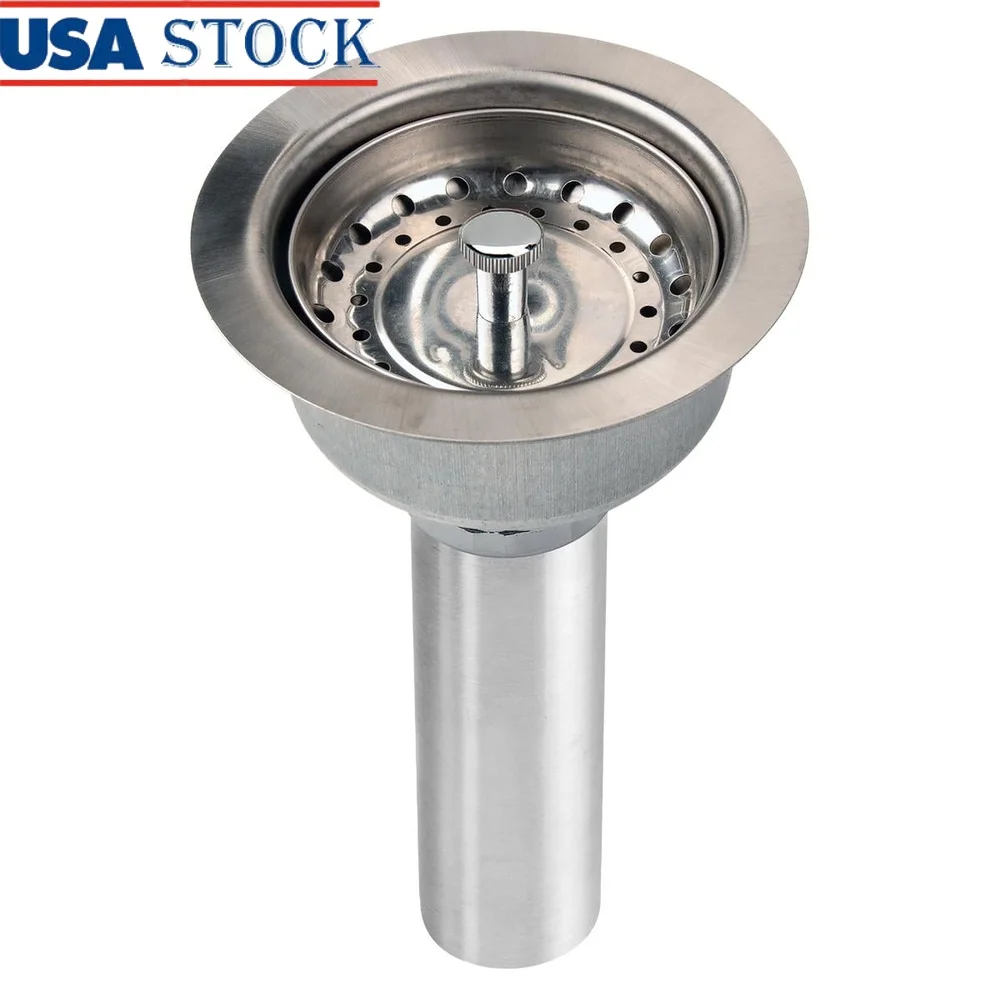 

LKJ35 3-1/2" Сливный фитинг Корпус из нержавеющей стали с сетчатой корзиной Матовая отделка