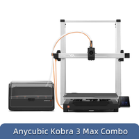 ANYCUBIC Kobra 3 Max Combo FDM 3D Printer Up to 600mm/s Maximum Print Speed Massive Build Volume 500*420*420mm Smart APP Control