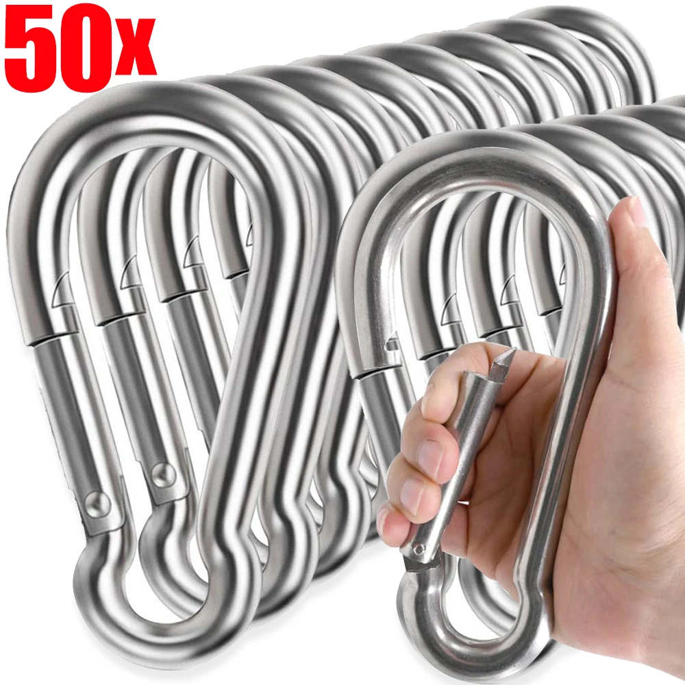 Snap Hook Carabiners Backpack Buckle Spring Snap Keychain Travel Kit Camping Equipment Accessories Mini Mountaineering Hooks