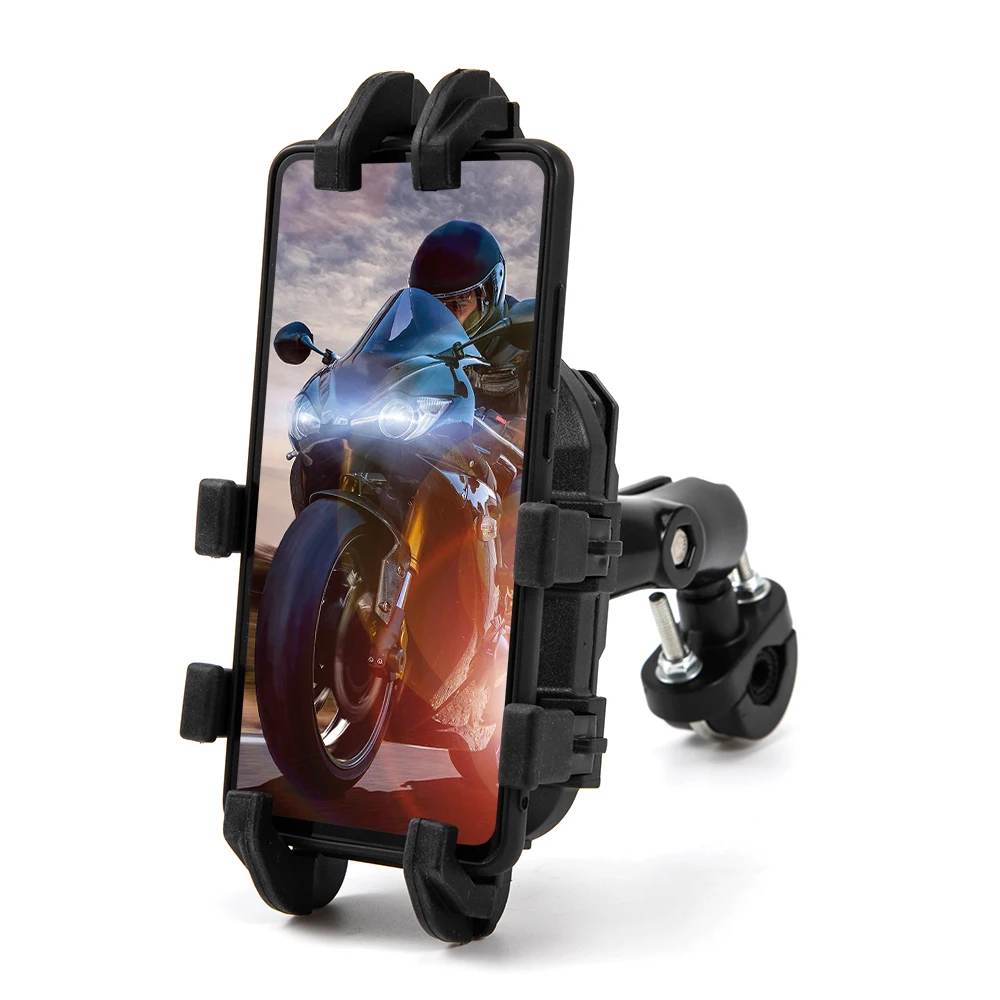 

Motorcycle Electric Bike Mobile Phone Holder Handlebar Bicycle Riding Bracket GPS Mount Phone Holder