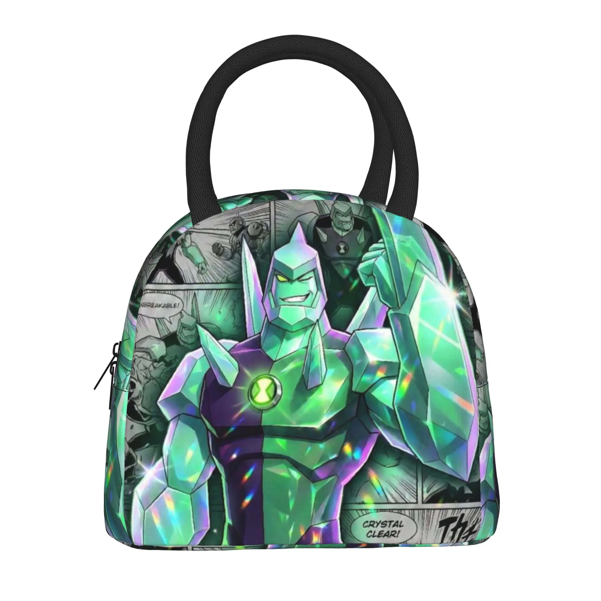 Back to school season  Portable Food Pouch Diamondhead Ben10 Crystal Alien New Super Quality Daily Snack Storage Lunch Bag