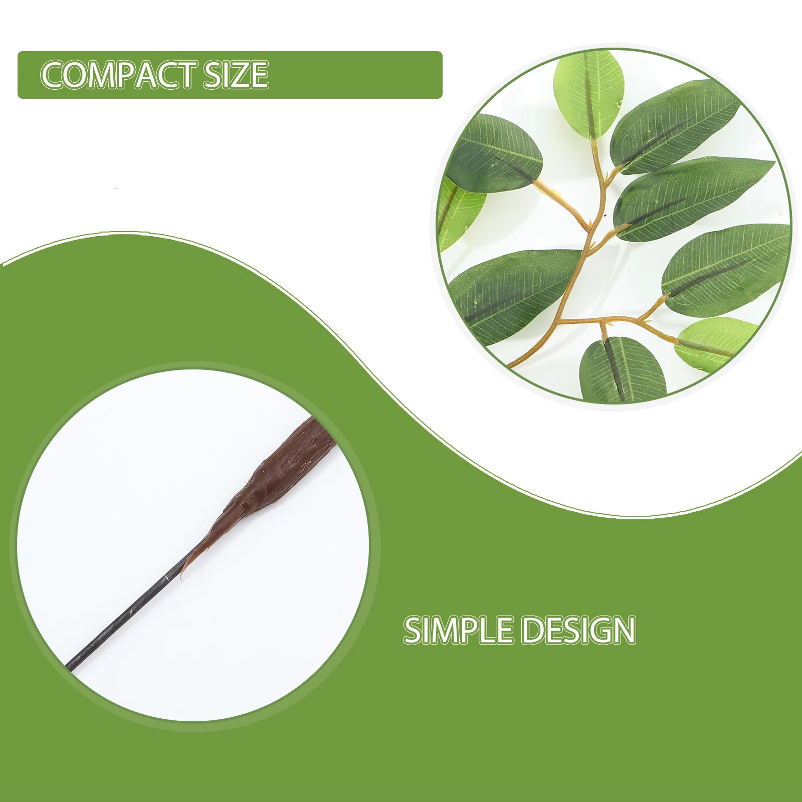 محاكاة ورقة ديكور معلق 12 بوصة لزواحف تررم وهمية نباتات الروطان الموئل الديكور مخبأ طبيعي ل #4