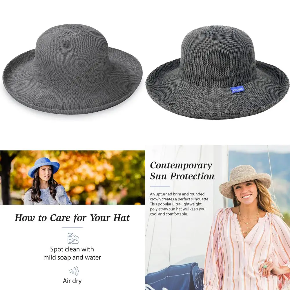 여성용 접이식 선햇 - 작은 사이즈 또는 중간 사이즈에 이상적, 파티, 해변 및 야외 행사에 적합