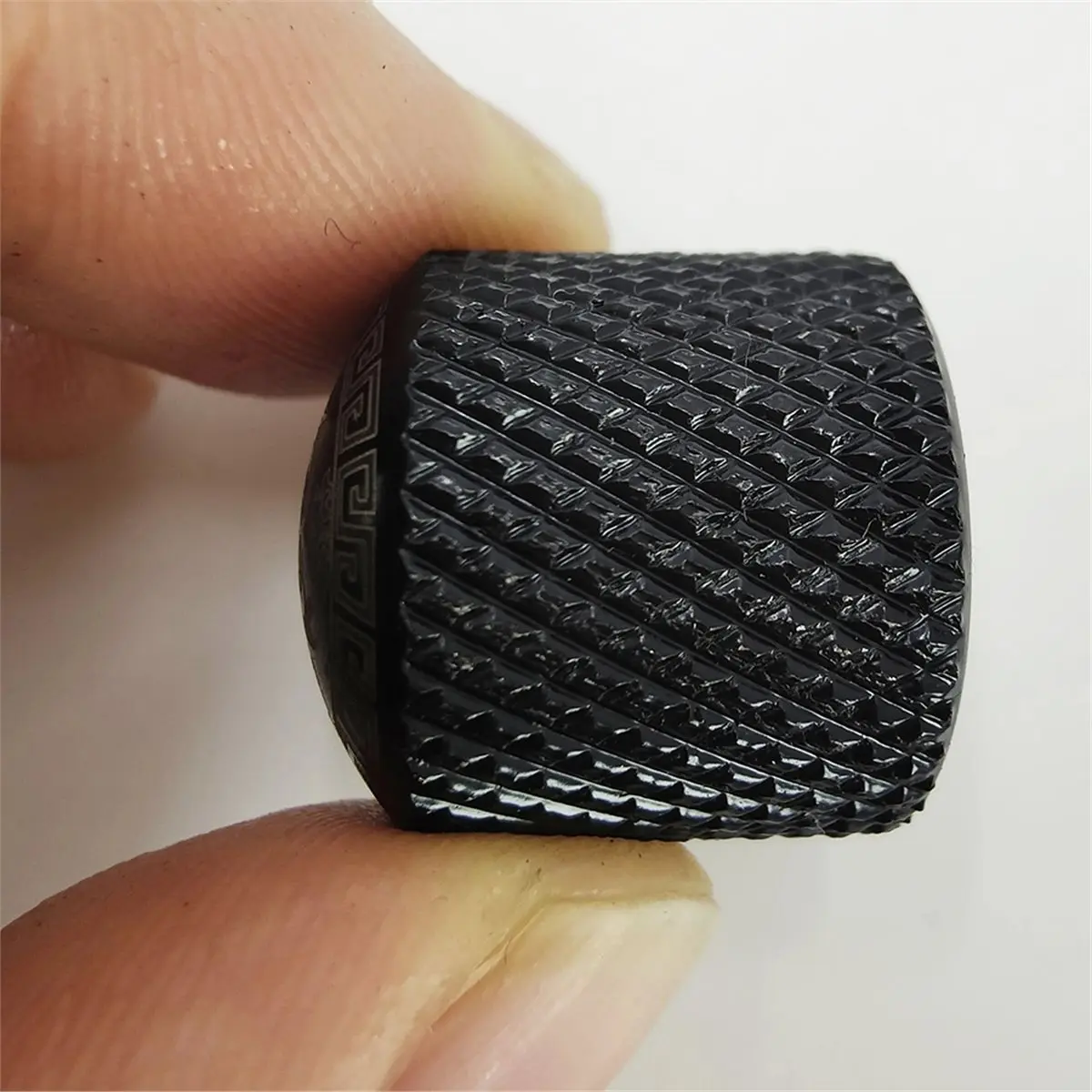【MUST-HAVE LIST】 Electric Guitar Volume Tone Knob Set -Carved Knob 4 Pcs Metal Knobs with Holes, Includes Wrench