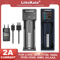 Liitokala Lii-100B Lii-100C  Lithium Battery Charger for 1.2V Ni-MH Ni-Cd,  3.7V 3.2V 26650 10440 25500 18350