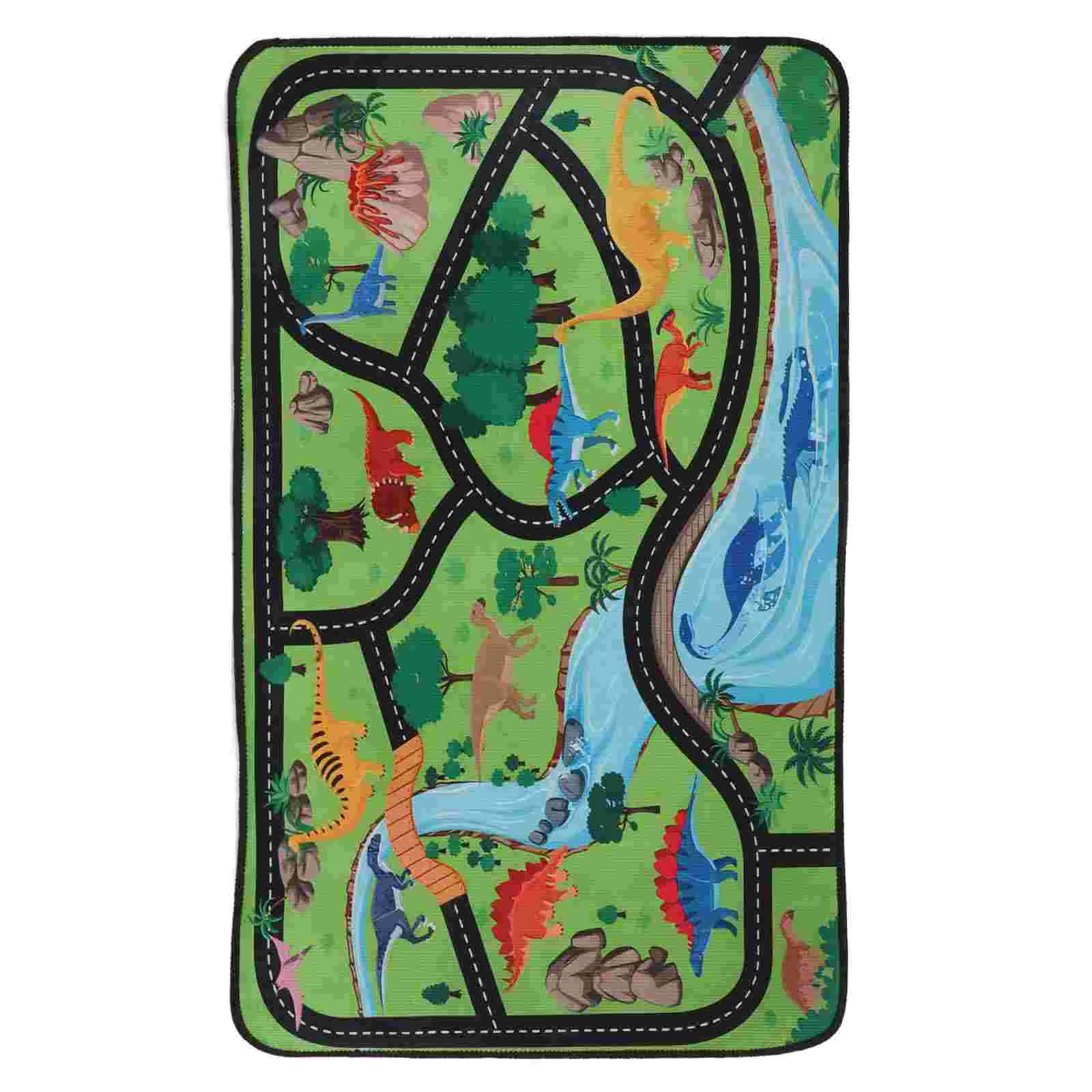 Children's Play Mat for Baby Toy Track Rug Dinosaur Toddler Boy Room Foldable Car Dinosaurs Kids Rugs