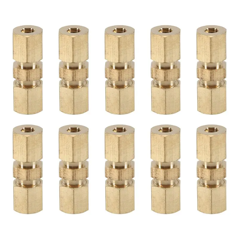 

Latest 10Pcs Brake Line Connector Without Flaring 4.75Mm 3/16 Useful Brake Line Connector For Brand Brake Line Car Accessories