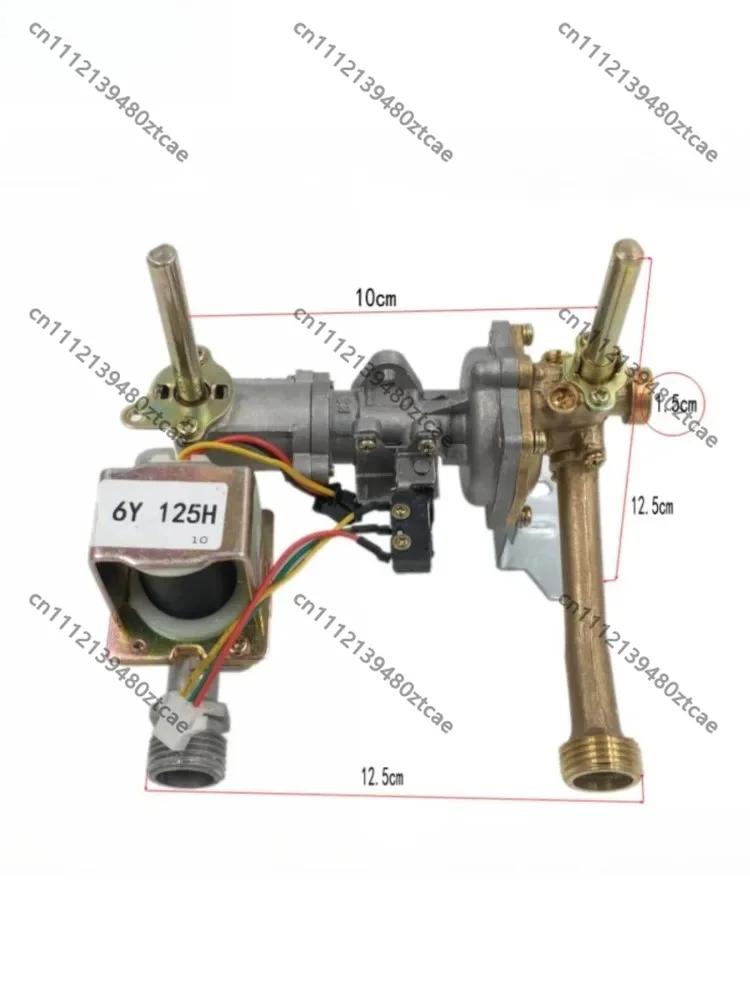 New Universal Gas Tankless Water Heater Inlet Water Gas Linkage Valve Assembly 6L Replacement Repair Parts