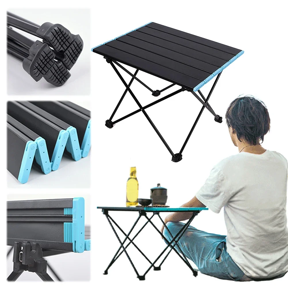 Ultralight Portable Folding Camping Table Foldable Outdoor Dinner Desk High Strength Aluminum Alloy For Garden Party Picnic BBQ