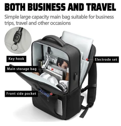 XOKY Business Backpack 17.3 Inches Laptop Backpack USB Charging Bag Fashion Large Capacity Laptop Waterproof Travel Backpack2101