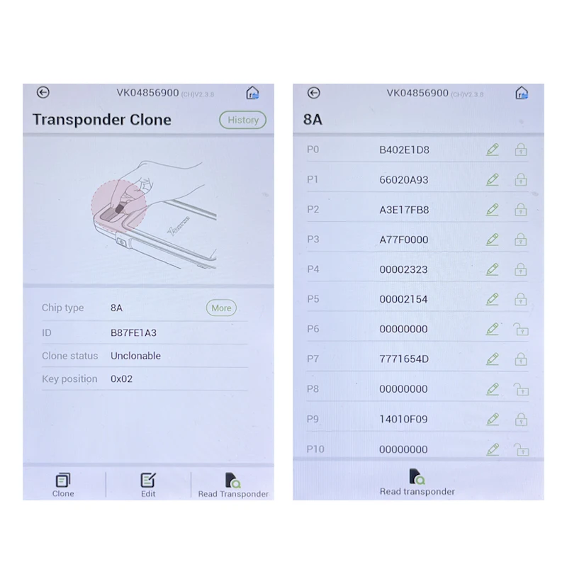 

AC08021 Original new Transponder Chip for Kia & Hyundai 8A 128-bits For Kia Forte Serato Ceed K5 Niro WS21-00 Chip