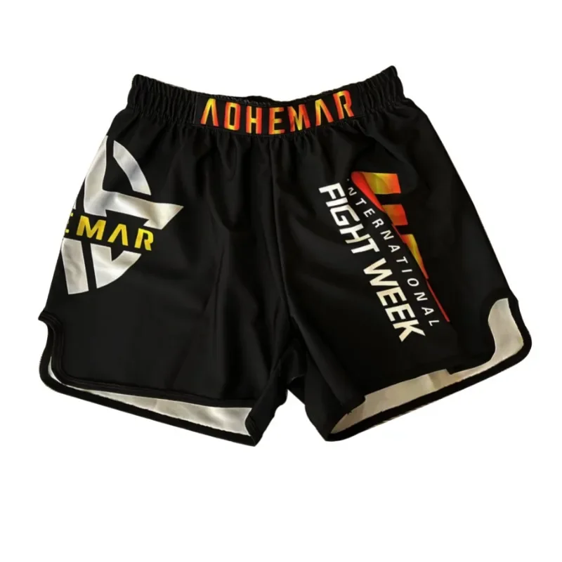 Boxing Shorts Training Camp Men\'s Comprehensive Fighting Martial Arts Beach Judo MMA Running Fitness Gym Thai Boxing Shorts