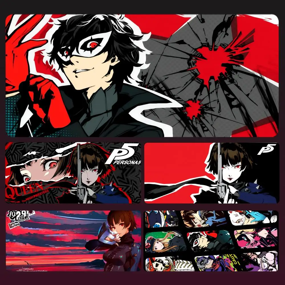 

Anime Persona 5 Mousepad Large Computer Gaming Accessories MousePads Desk Mats Anti-slip Laptop Soft Mice Pad Mouse Mat