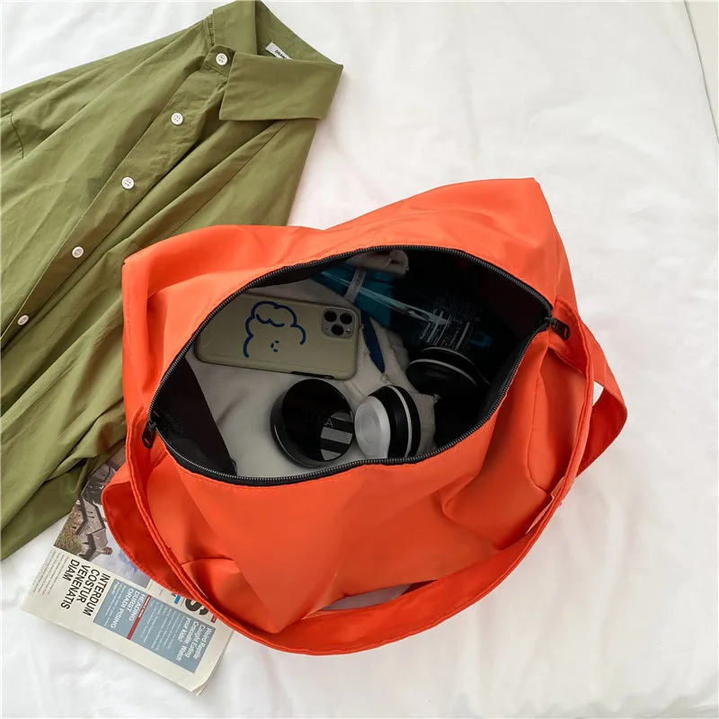 Sports Wind Large Capacity Oxford Cloth Bag 2024 New Lightweight Single Shoulder Fitness Bag Fashion Casual Simple Crossbody