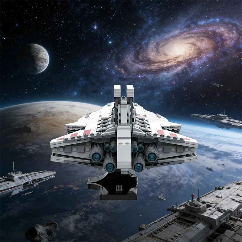 936 PCS 비행기 미디 스케일 헌터급 전함 MOC 맞춤형 모듈식 빌딩 블록 창의적인 디자인 DIY 소년 장난감 생일 선물