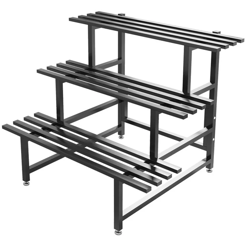 flower stand wrought iron display stand outdoor multi-layer stepped shelf balcony succulent green dill flower pot stand