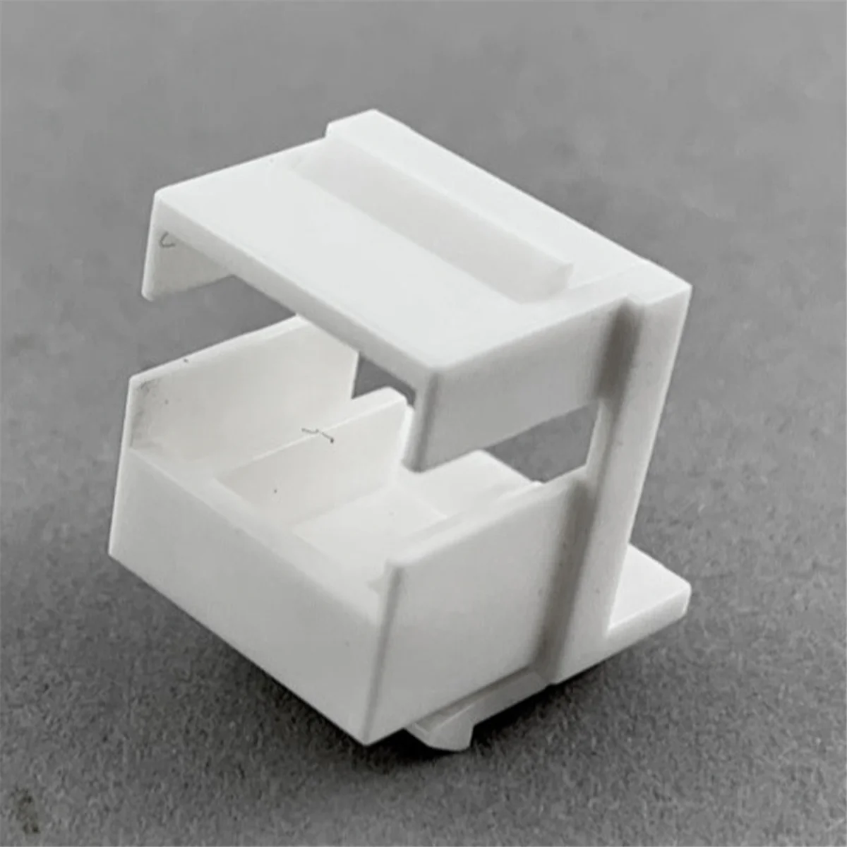 Baru 50 Buah RJ45 Jack Coupler Pelat Dinding Panel Patch Pelat Buta untuk RJ 45 Bingkai RJ45 LC & SC Coupler Putih