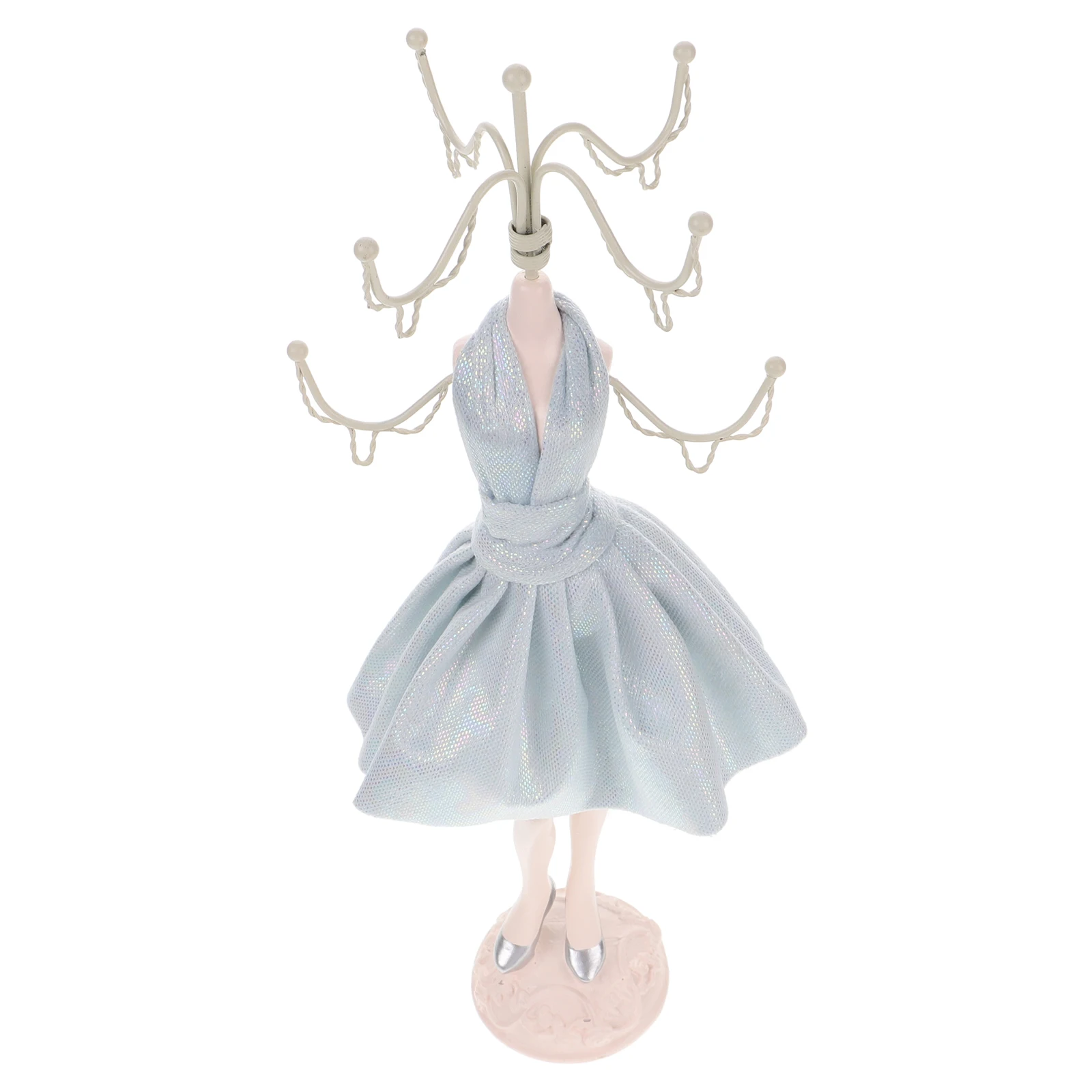 Jewelry Rack Necklace Showcase Organizer Vintage Style Jewelry Mannequin Pendant Display Stand For Selling Necklace Display