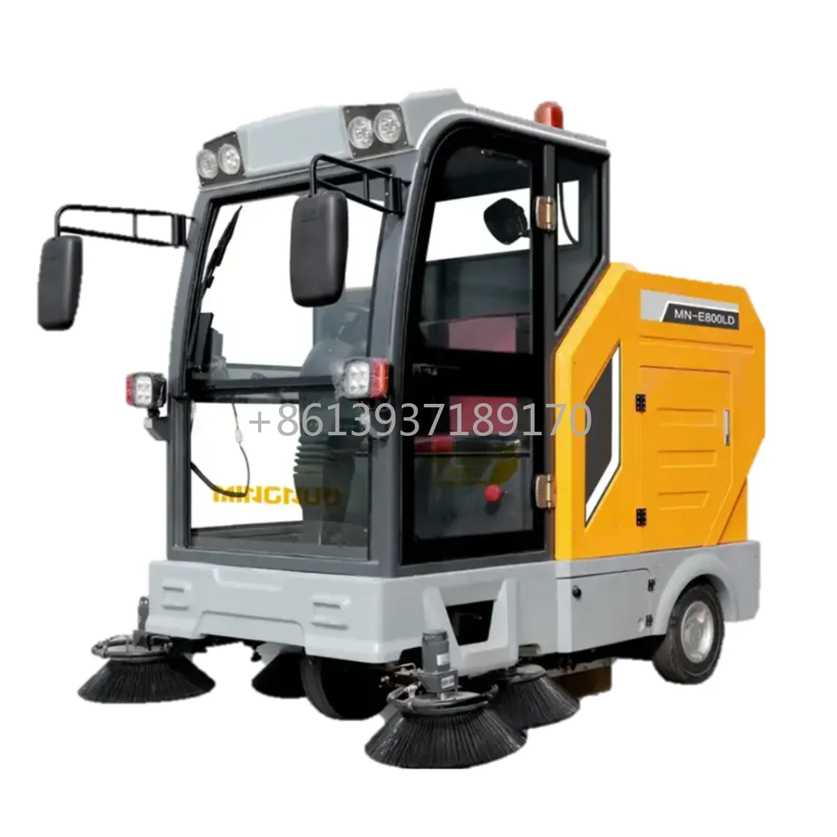 Electric Street Vacuum Cleaner Street Cleaning Machine Auto Dumping Road Sweeper