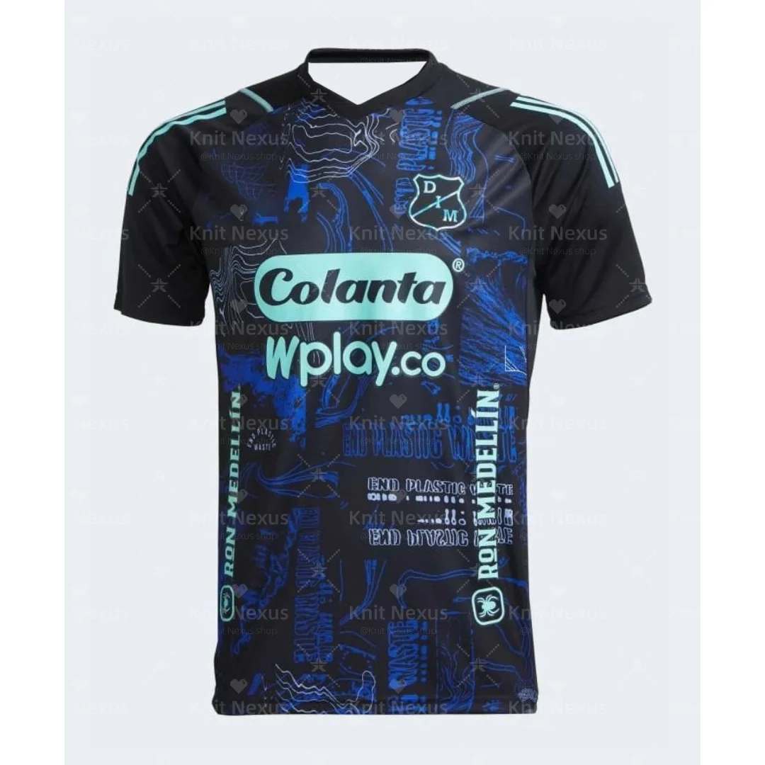 

25-26 Independiente de Medellin домашняя футбольная майка, осенняя спортивная быстросохнущая мужская футболка, детская одежда, футболка Y2k для женщин