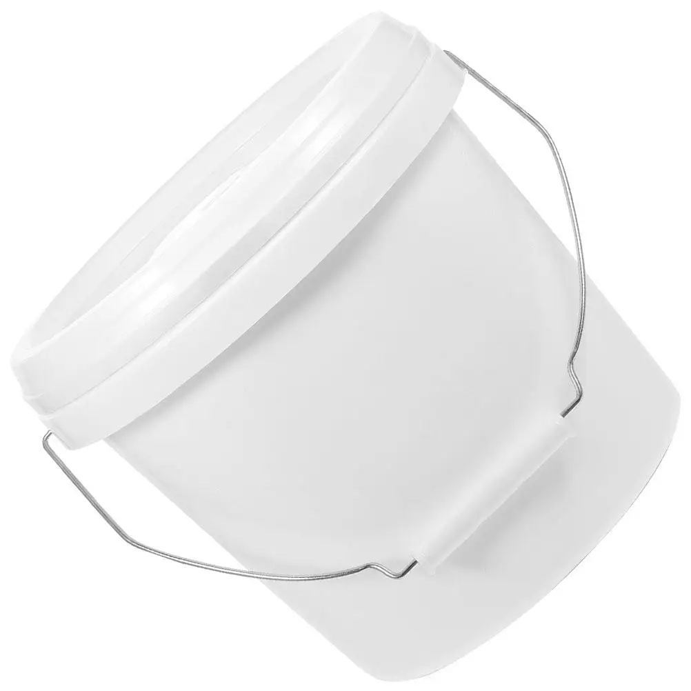 8L Paint Bucket Empty 5l Round Gallon Lid Containers Pigment Art Painting Cleaning Storage Multi functional ABS Material High