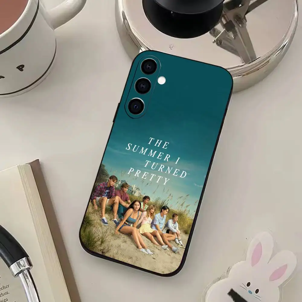 Coque de téléphone The S-Summer I turned, jolie coque noire souple pour Samsung Galaxy A73,A72,A71,A70,A53,A52,A51, autres