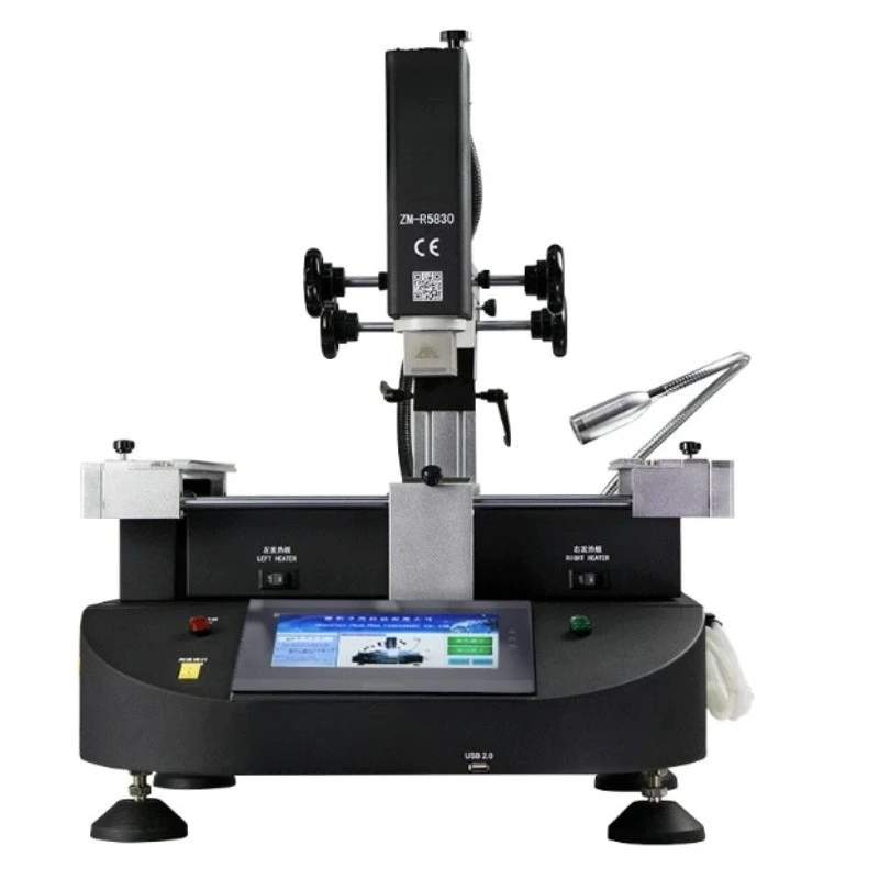 ZM-R5830 Rework Station, 3 Heating Zones Hot Air 4500W 220V Chip Repair Reballing Welding Machine