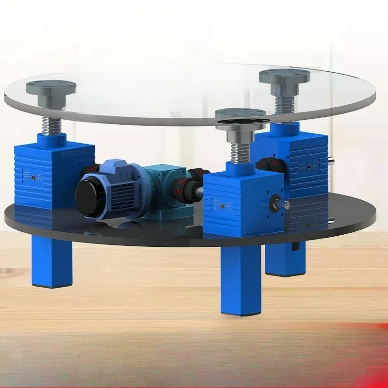Synchronous Nut Screw Lift Linkage Lifting Platform with Worm Gear Worm Drive Mechanism for Precision Height Adjustment