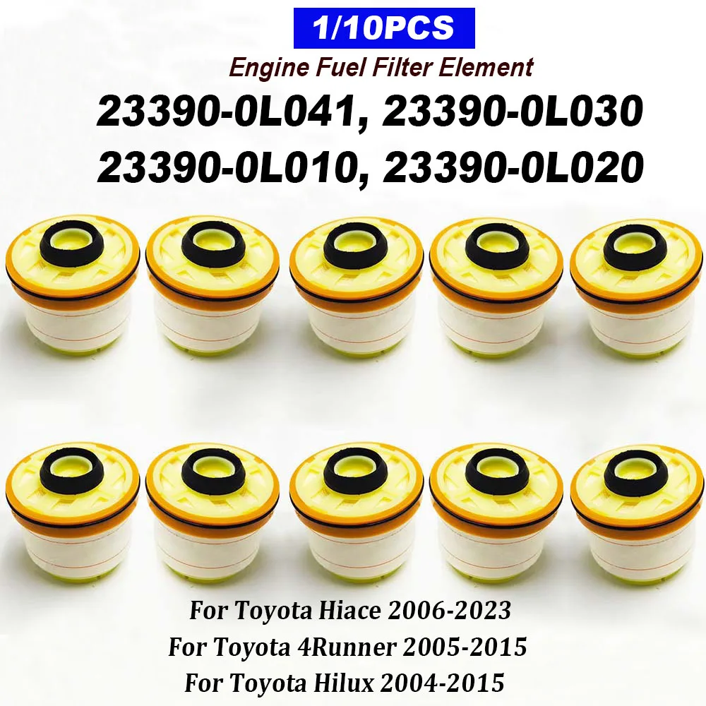 1/10PCS Engine Fuel Filter Element 23390-0L041 23390-0L030 23390-0L010 23390-0L020 For 2005-2015 T-oyota 4Runner 233900L041