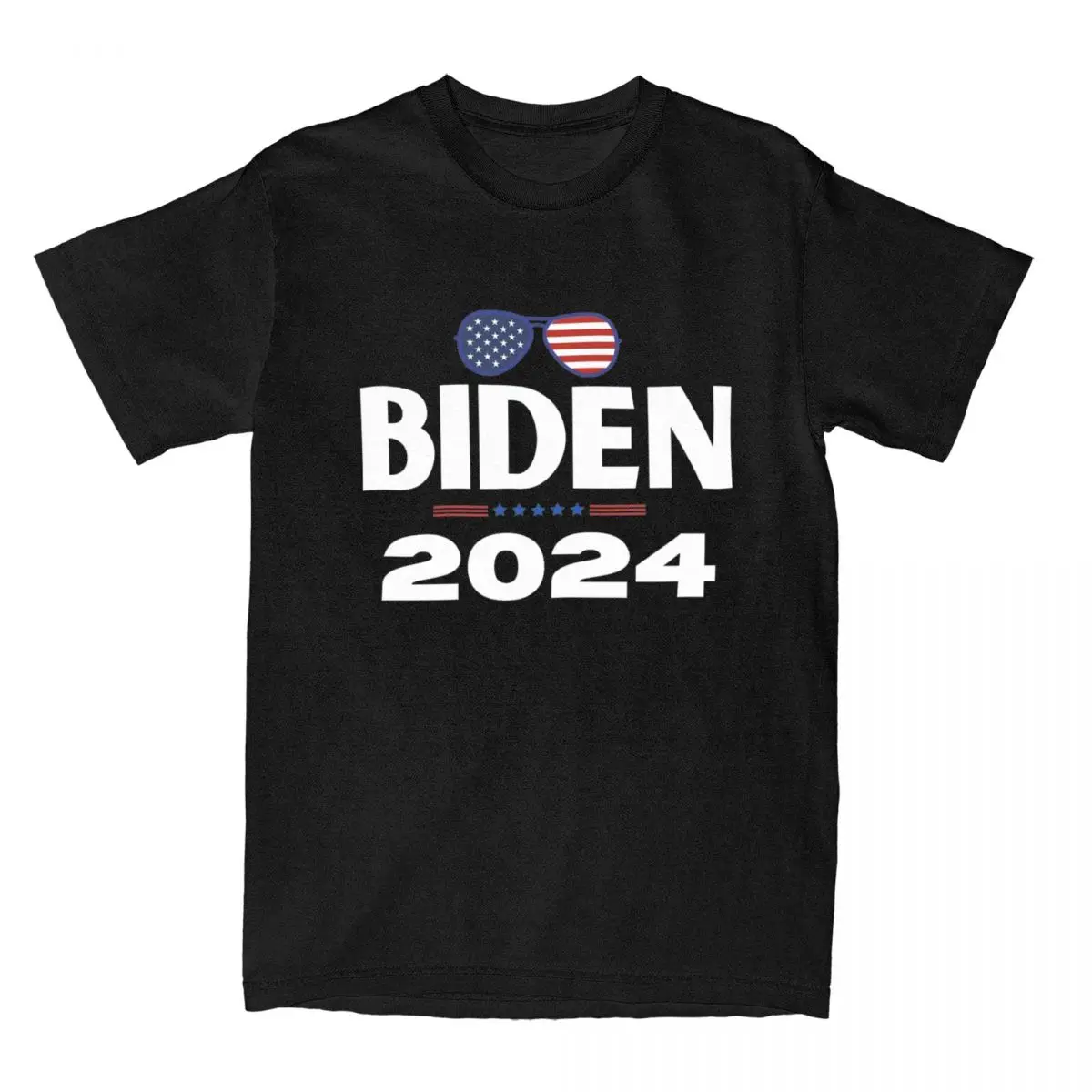 Biden 2024 Presidential Elections T Shirts for Men Pure Cotton Awesome T-Shirts Crewneck Tees Short Sleeve Tops Printing