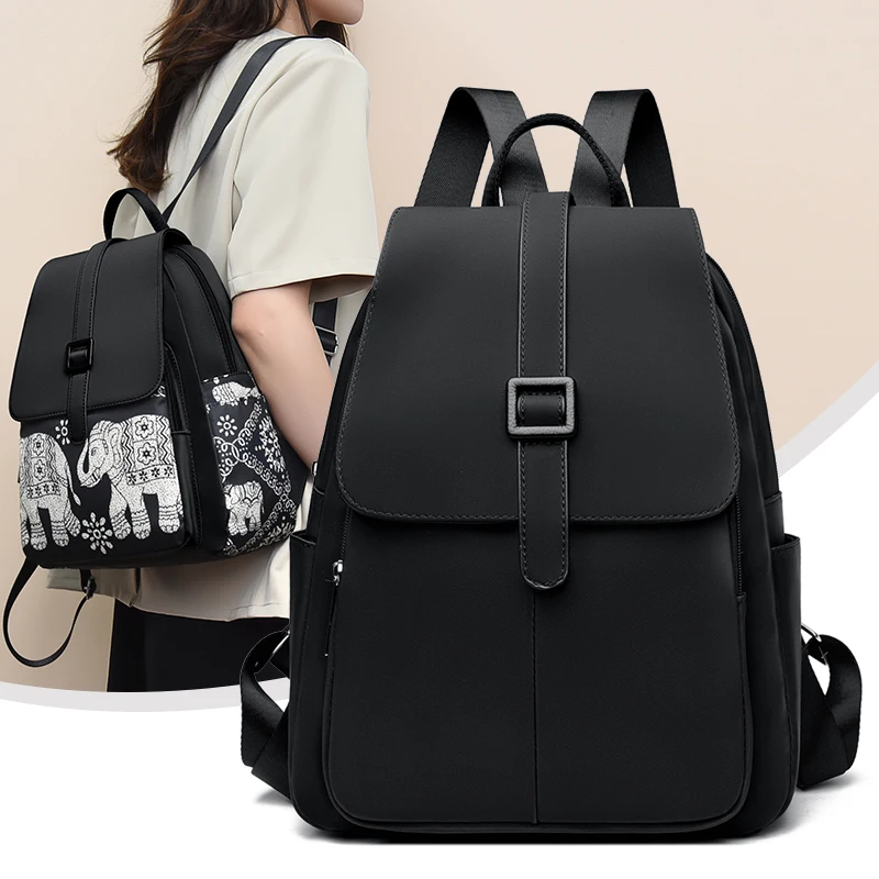 New Women Fashion Large Capacity Travel Backpack, Stylish Printed Nylon Casual Daypack, Hiking Bag for Outdoor sport& Daily Use