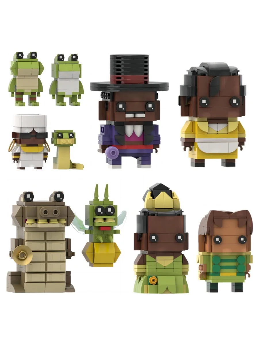 Animierte Filmserie, Actionfiguren, Infantaed-Bausteine, MOC, Kinderpuzzle, Spielzeug, Froschpuppen-Modell, DIY, Sammlerstück für Erwachsene, Geschenk – Detail 1