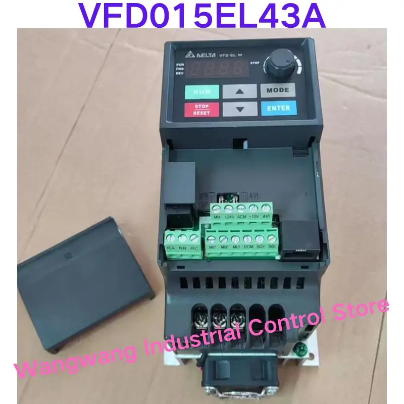 Second-hand test OK , VFD015EL43A frequency converter, 1.5KW