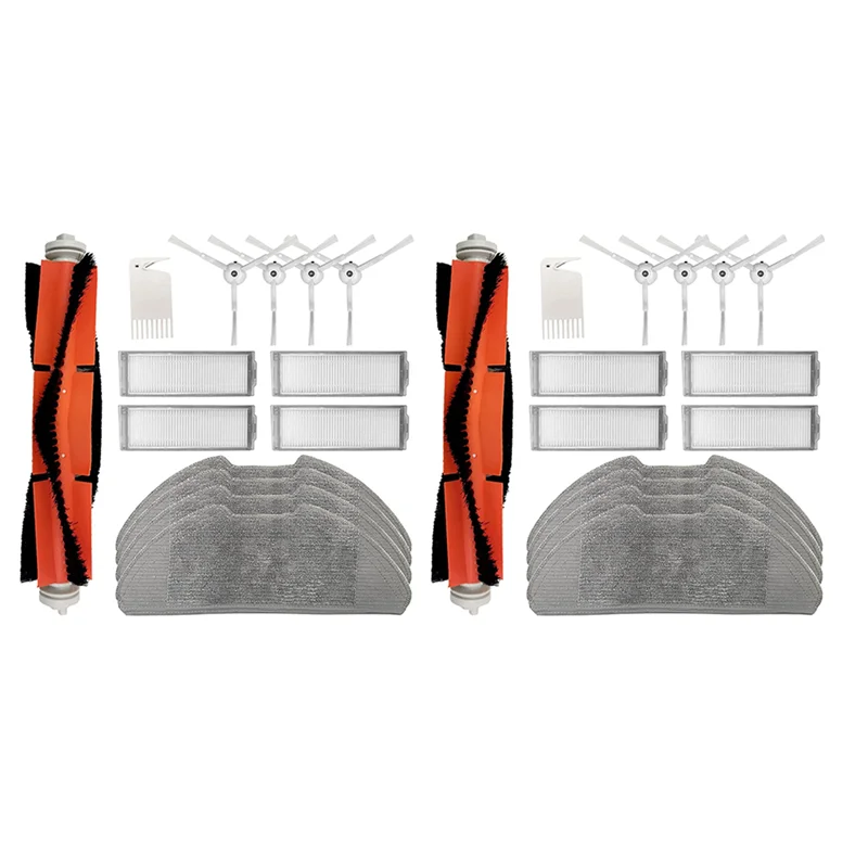 A94E-2X для Xiaomi Mi Robot Vacuum Mop 2 Pro, набор аксессуаров для робота-пылесоса, основная щетка, чистящие салфетки, фильтр Hepa, боковая щетка