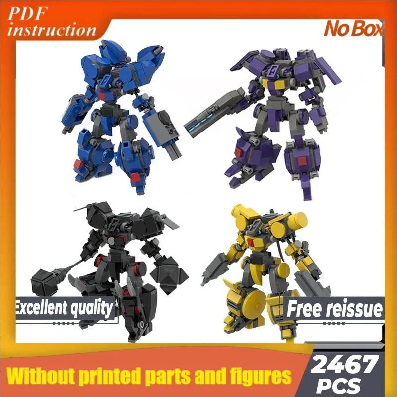 

Военная модель меха Moc, строительные кирпичи, звезда, беспилотный механизм, технология, модульные блоки, подарки, игрушки, наборы «сделай сам», сборка, Рождество