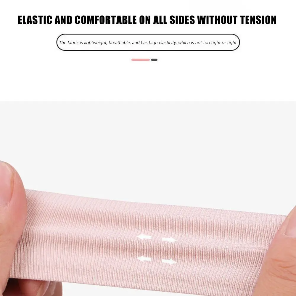 Fashion Elastic Sport Yoga Hairband Knitted Solid Color Sweatband Stretch Makeup Hair Accessories for Men/Women Outdoor Running