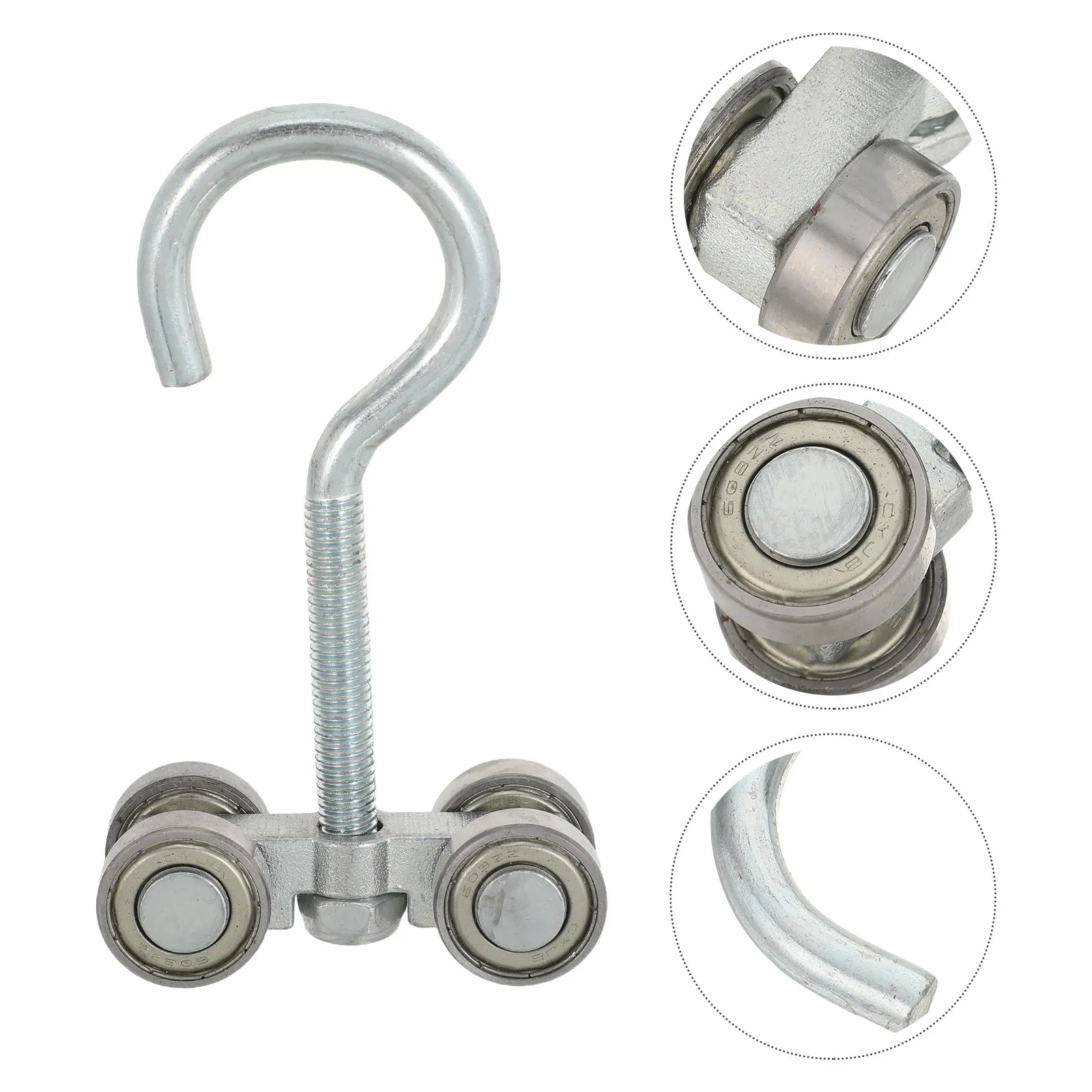 Heavy Duty Hanging Sliding Door Wheel Stainless Steel Silent Rollers for Gardening Greenhouse Patio Sliding Barn Door Track