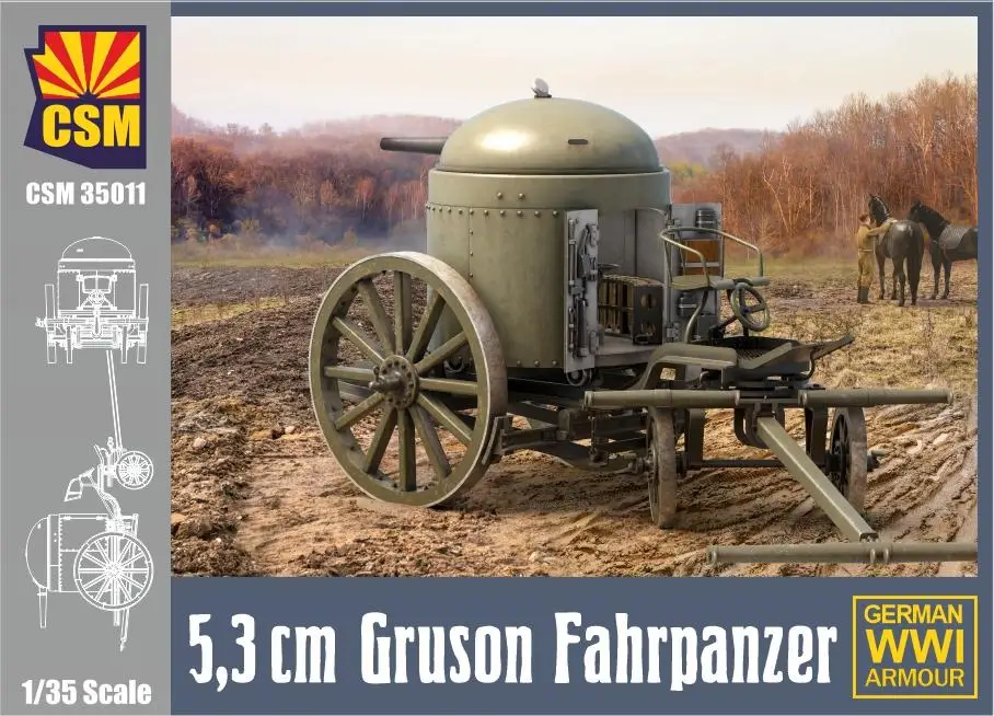 

Набор медных моделей Fahrpanzer Gruson CSM35011 1/35 5,3 см