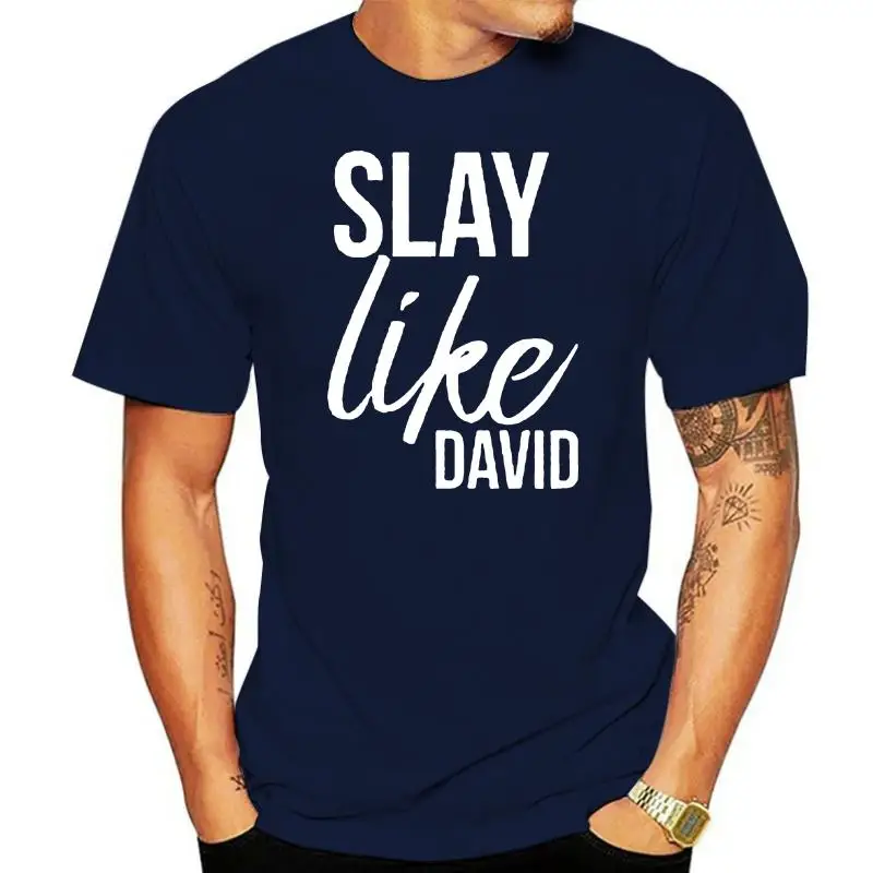 Slay Like David Christian T Shirts for Women fashion Shirts Bible Verse Shirts new summer style hot sale unisex cotton shirt top