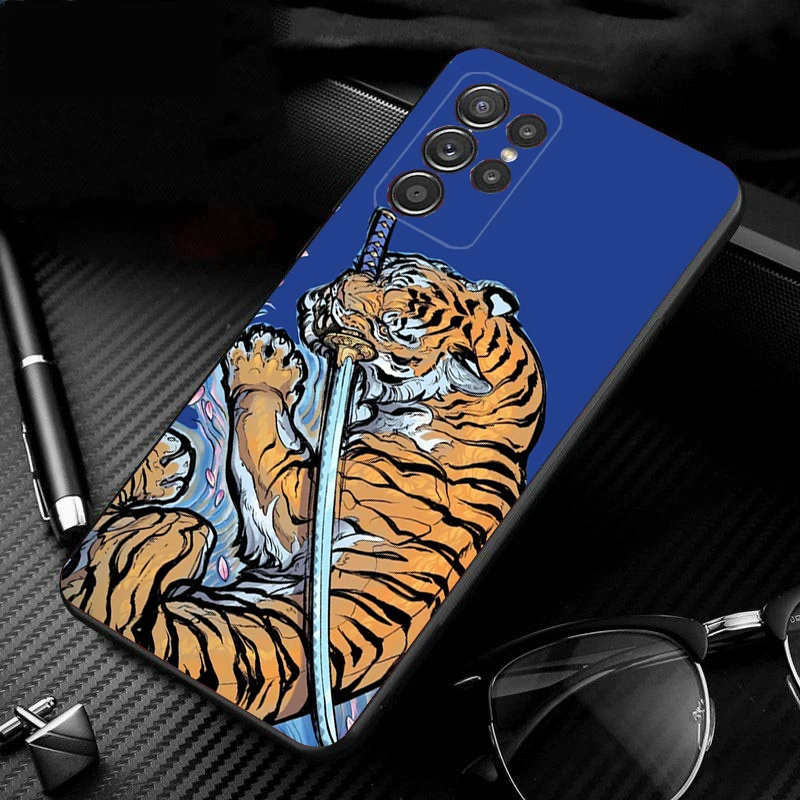 

Japanese tiger Art Phone Case For Samsung Galaxy S25 S24 S23 S22 S21 Ultra S24 S23 S22 S21 S25 Plus S24 S20 FE