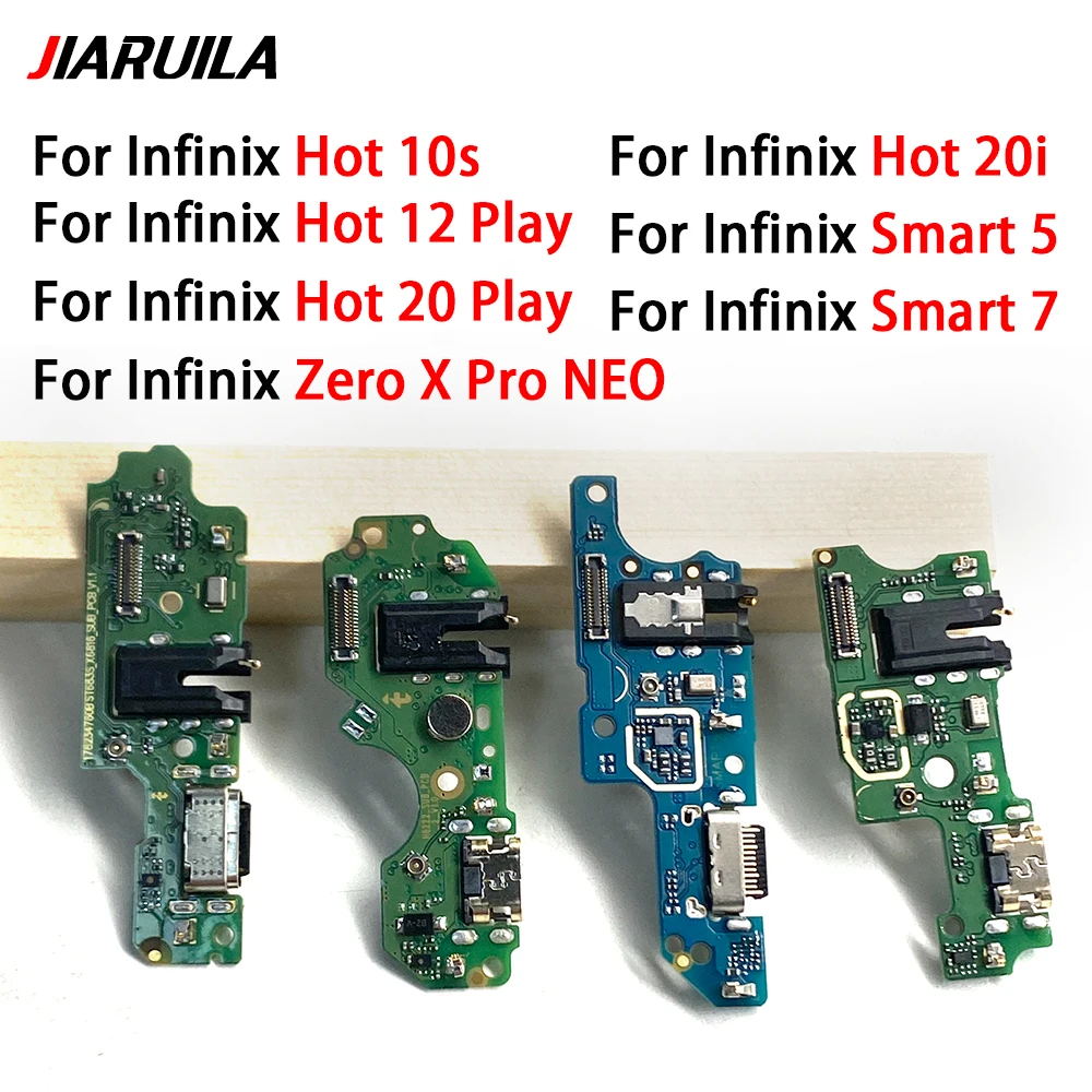 NEW USB Charger Charging Port Dock Connector Microphone Board Cable For Infinix Hot 10s 20i Smart 5 7 12 20 Play Zero X Pro Neo