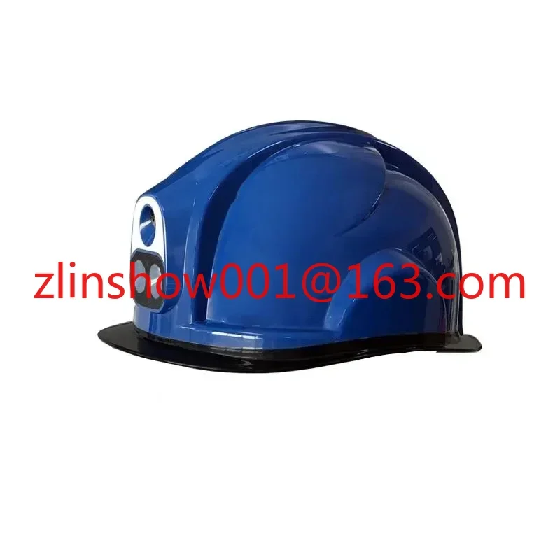 Telecamera per casco di sorveglianza con elmetto protettivo 4G con batterie rimovibili Illuminazione a LED incorporata per cantiere