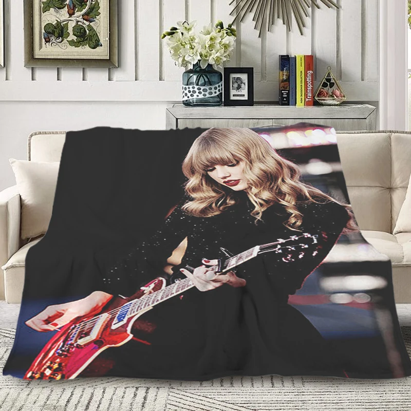 Sofa Blankets for Winter T-Taylor Swifts Custom Blanket Microfiber Bedding King Size Blanket Fluffy Soft Blankets Warm Knee Bed