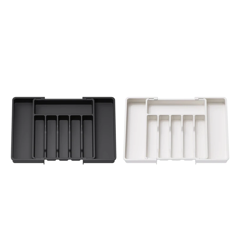 

Cutlery Drawer Organiser, Expandable Utensil Tray For Kitchen, Adjustable Silverware And Flatware Holder