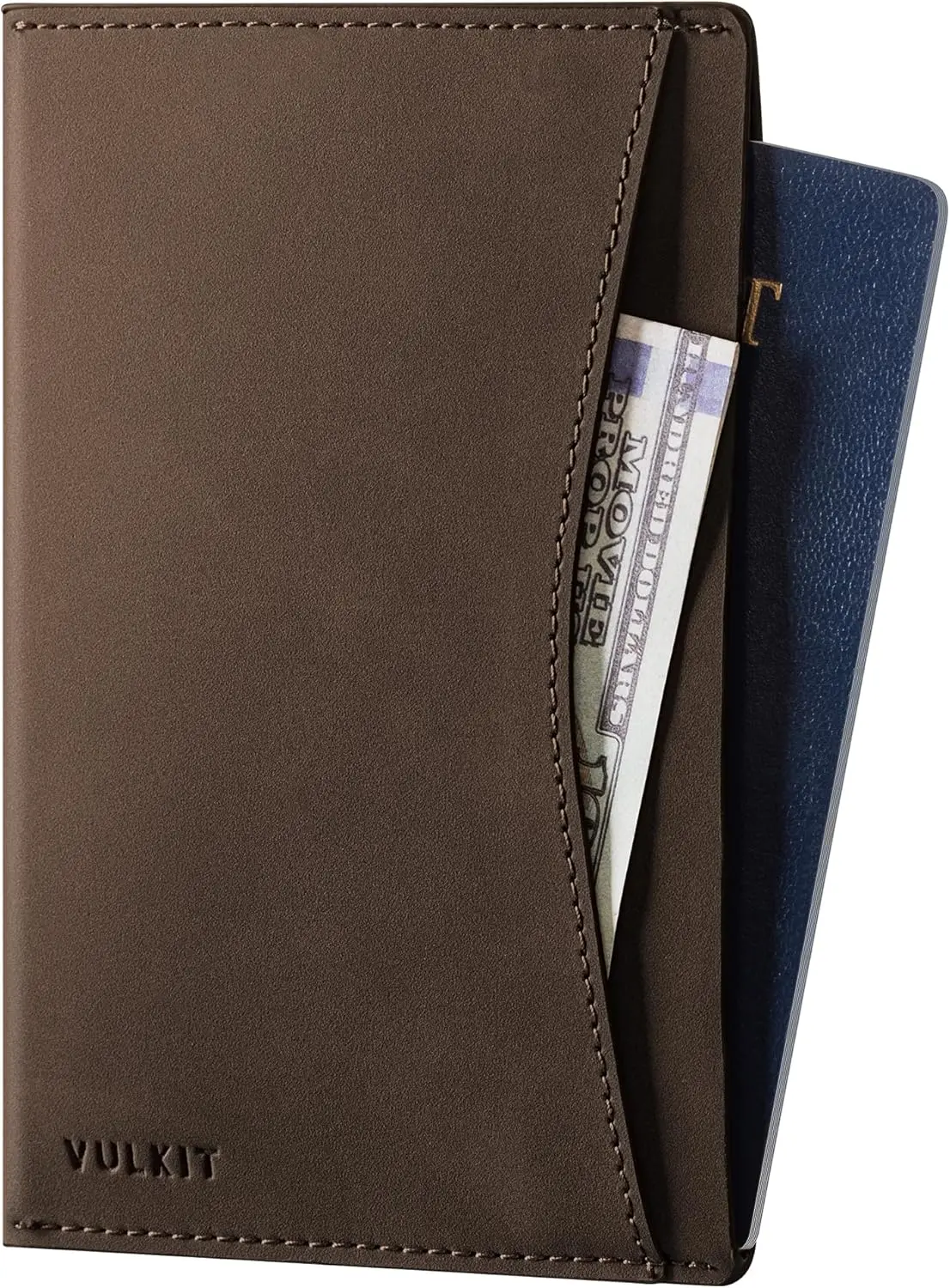 

Ультратонкий кожаный чехол для паспорта с защитой от RFID и 2 слотами для карт для безопасного хранения необходимых вещей в путешествиях